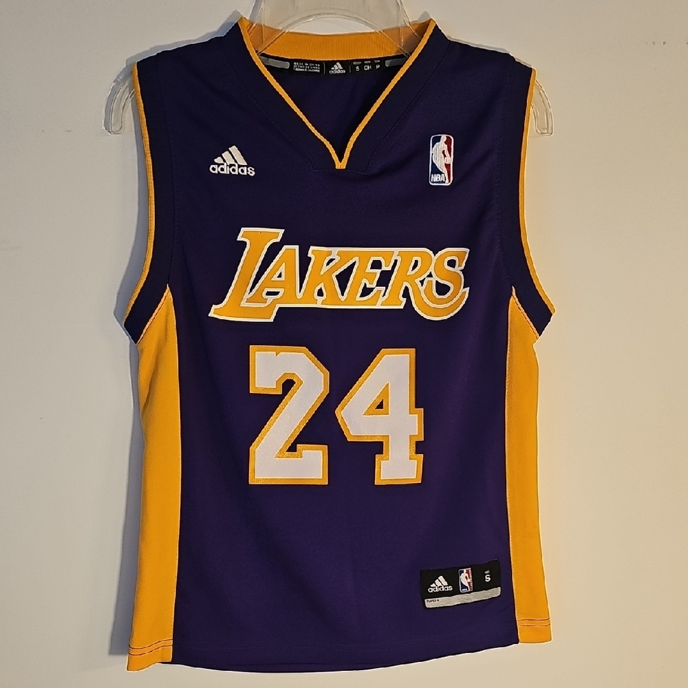 Adidas Lakers Purple and Gold Basketball Jersey.Unisex .